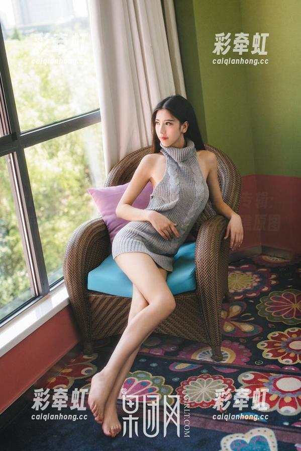 GIRLT果团网 - 沈梦瑶的纯白写真专辑：每一张都像刚洗完的床单，快来瞧瞧原图吧！