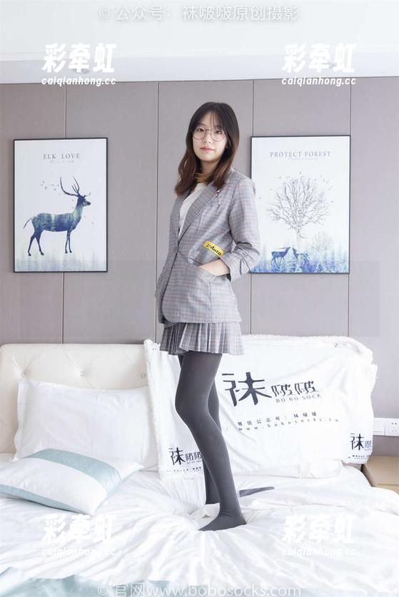 袜啵啵 - 美图合集里的小沫，套装款式就像一道不灭的风景线